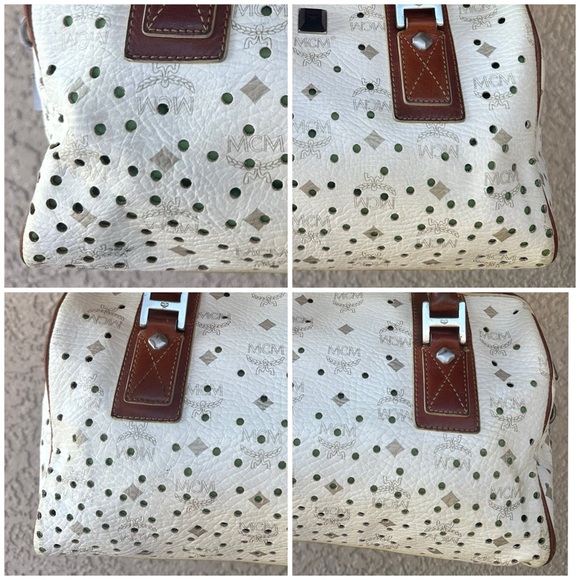 MCM limited edition perforated visetos handle bag - Picture 12 of 12